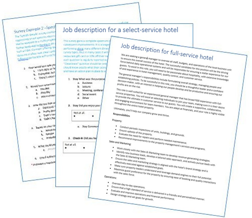 Jobs Description by Department